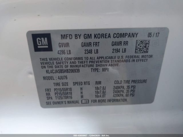 2017 BUICK ENCORE KL4CJASB5HB206939 Photo 8