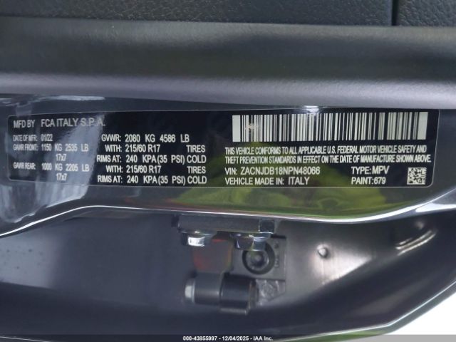 2022 JEEP RENEGADE ZACNJDB18NPN48066 Photo 8