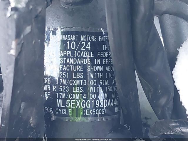 2025 KAWASAKI EX500 ML5EXGG19SDA44614 Photo 9