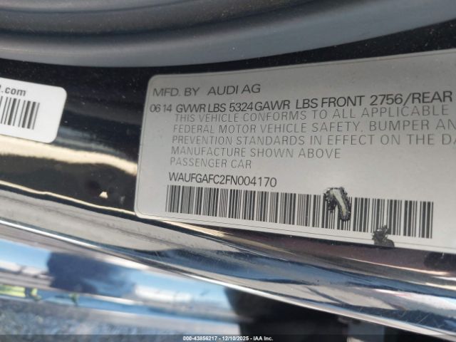 2015 AUDI A6 WAUFGAFC2FN004170 Photo 8