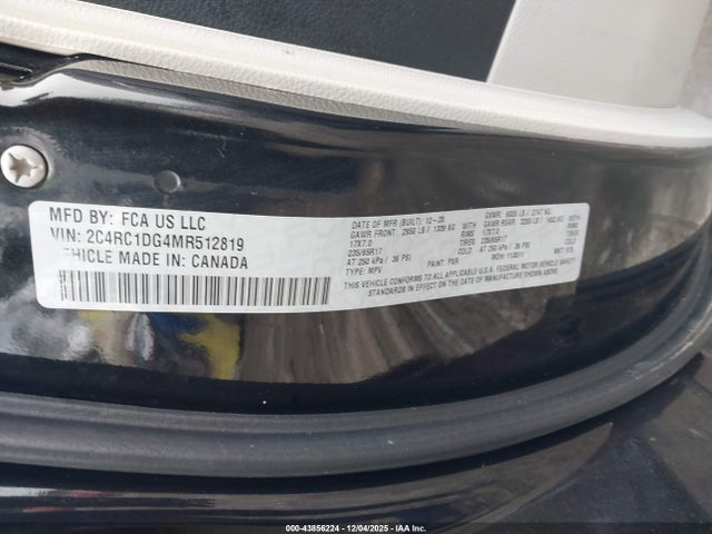 Chrysler Voyager Lxi 2021 2C4RC1DG4MR512819 Image 9