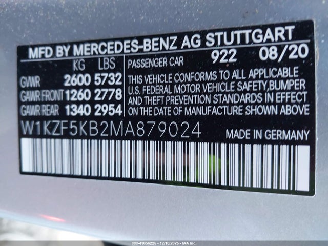 2021 MERCEDES-BENZ E 450 W1KZF5KB2MA879024 Photo 8