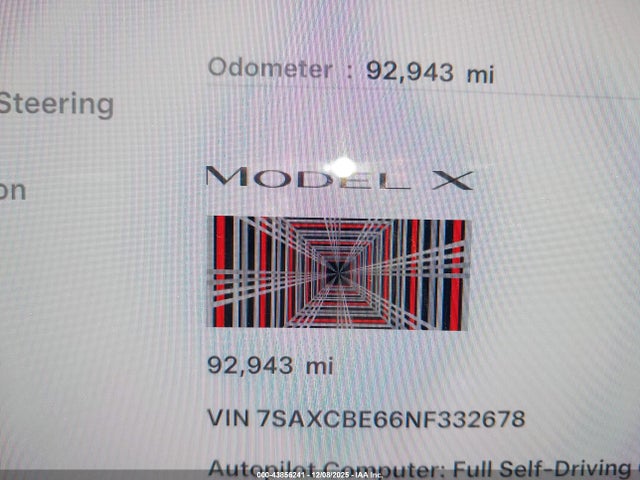 2022 TESLA MODEL X 7SAXCBE66NF332678 Photo 6