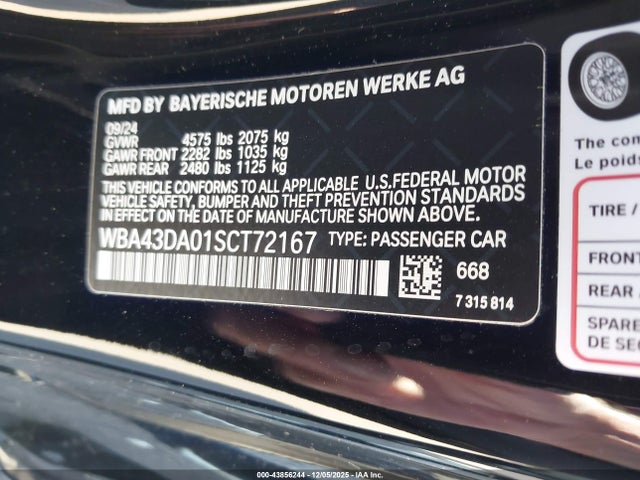 BMW 430I 2025 WBA43DA01SCT72167 Image 25