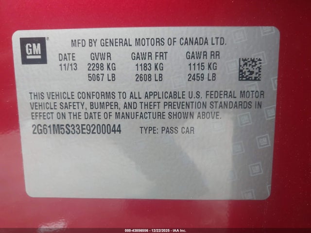 2014 CADILLAC XTS 2G61M5S33E9200044 Photo 8