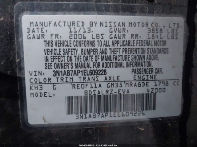 2014 NISSAN SENTRA 3N1AB7AP1EL609226 Photo 8