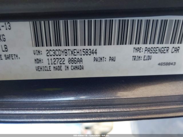 2014 DODGE CHALLENGER 2C3CDYBTXEH158344 Photo 8