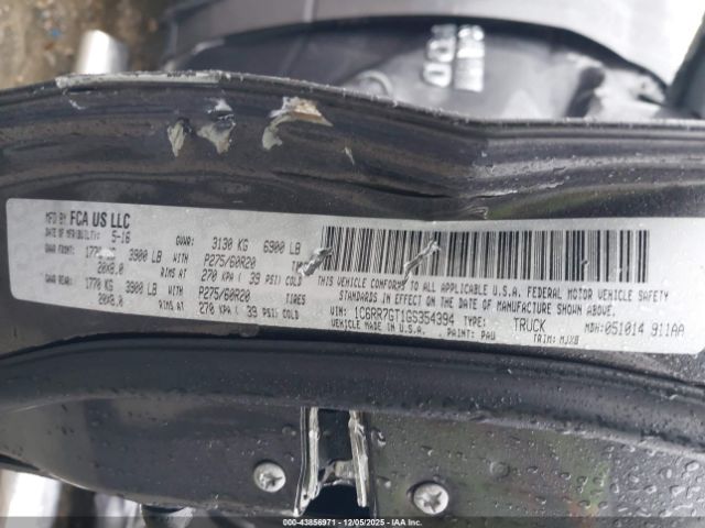 2016 RAM 1500 1C6RR7GT1GS354394 Photo 8