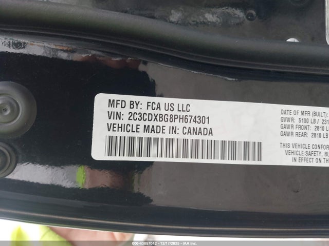 2023 DODGE CHARGER 2C3CDXBG8PH674301 Photo 8