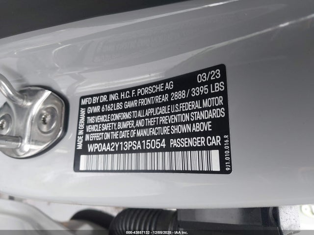 2023 PORSCHE TAYCAN WP0AA2Y13PSA15054 Photo 8