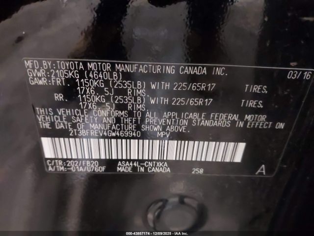 2016 TOYOTA RAV4 2T3BFREV4GW469940 Photo 8