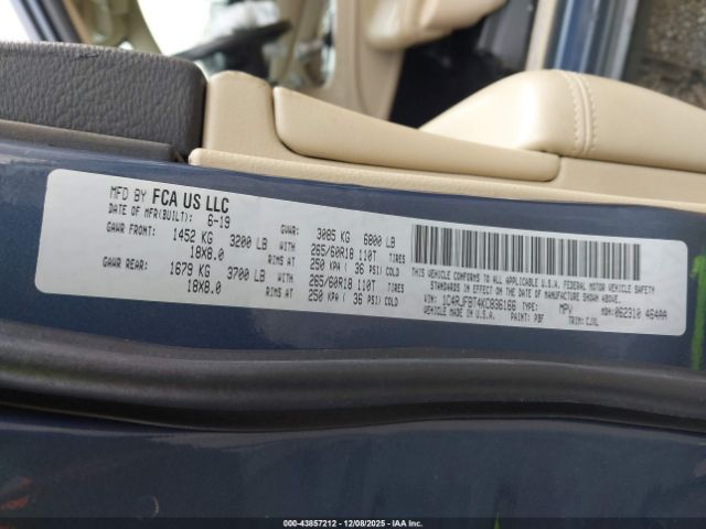 2019 JEEP GRAND CHEROKEE 1C4RJFBT4KC836166 Photo 8