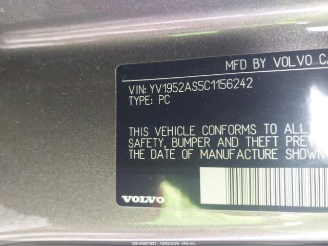 2012 VOLVO S80 YV1952AS5C1156242 Photo 8