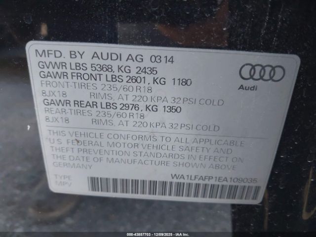 2014 AUDI Q5 WA1LFAFP1EA109035 Photo 8