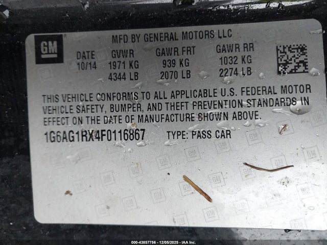 2015 CADILLAC ATS 1G6AG1RX4F0116867 Photo 8