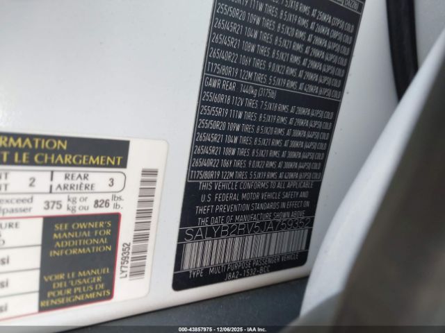 2018 LAND ROVER RANGE ROVER VELAR SALYB2RV5JA759352 Photo 8