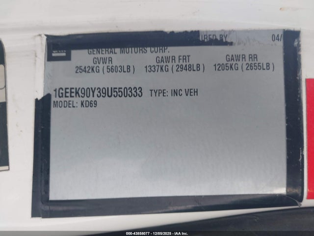 2009 CADILLAC DTS 1GEEK90Y39U550333 Photo 8