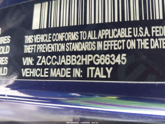 2017 JEEP RENEGADE ZACCJABB2HPG66345 Photo 8