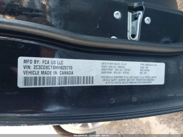 2021 DODGE CHARGER 2C3CDXCT8MH625770 Photo 8