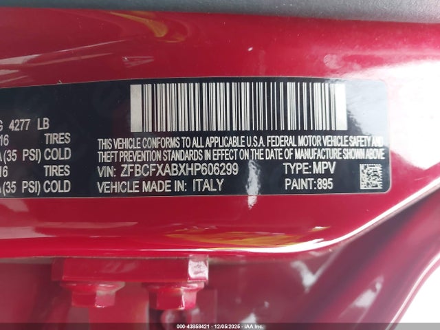 2017 FIAT 500X ZFBCFXABXHP606299 Photo 8