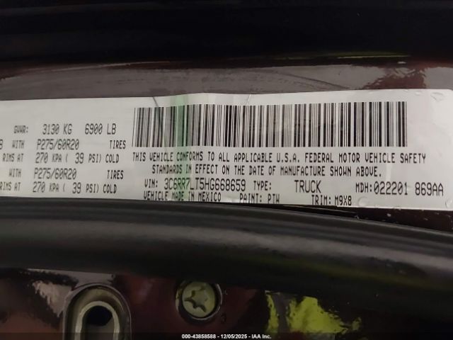 2017 RAM 1500 3C6RR7LT5HG668659 Photo 8