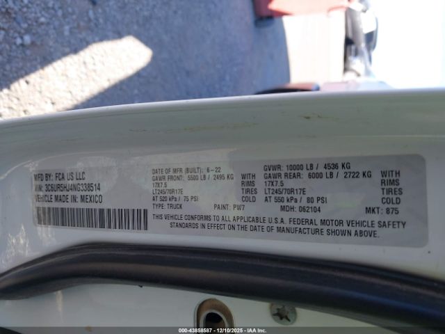 2022 RAM 2500 3C6UR5HJ4NG338514 Photo 8