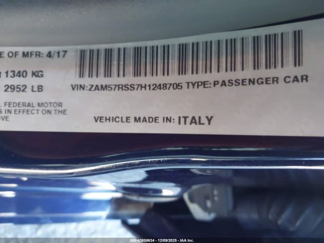 2017 MASERATI GHIBLI ZAM57RSS7H1248705 Photo 8