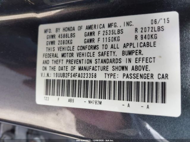 2015 ACURA TLX 19UUB2F54FA023358 Photo 8