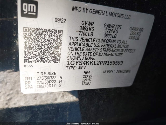 2023 CADILLAC ESCALADE ESV 1GYS4KKL2PR159599 Photo 8