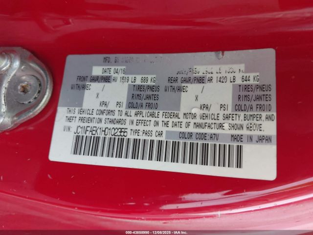 2017 FIAT 124 SPIDER JC1NFAEK1H0102355 Photo 8