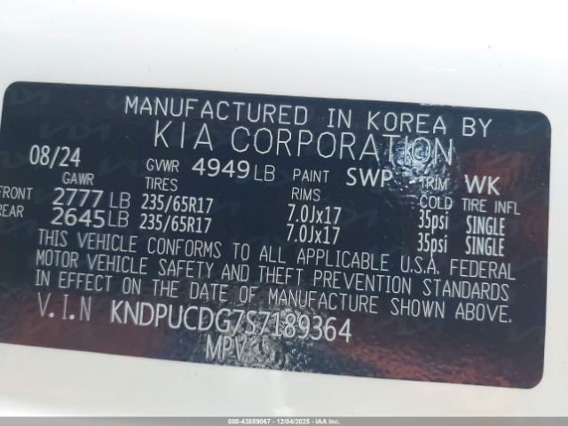 2025 KIA SPORTAGE HYBRID KNDPUCDG7S7189364 Photo 8