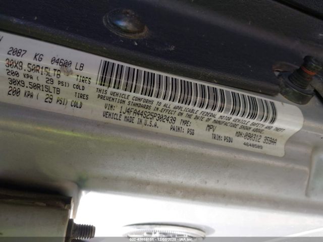 2005 JEEP WRANGLER 1J4FA44S25P302439 Photo 8