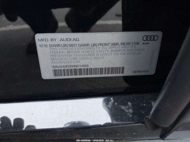2017 AUDI A8 L WAU44AFD5HN010069 Photo 8