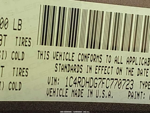 2015 DODGE DURANGO 1C4RDHDG7FC770723 Photo 8