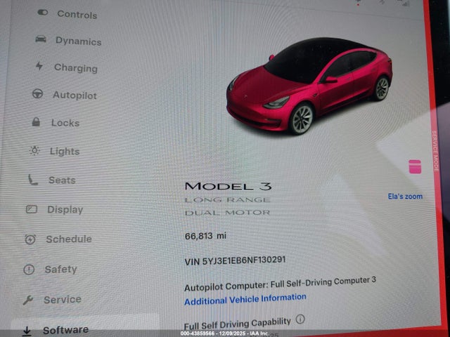 2022 TESLA MODEL 3 5YJ3E1EB6NF130291 Photo 6