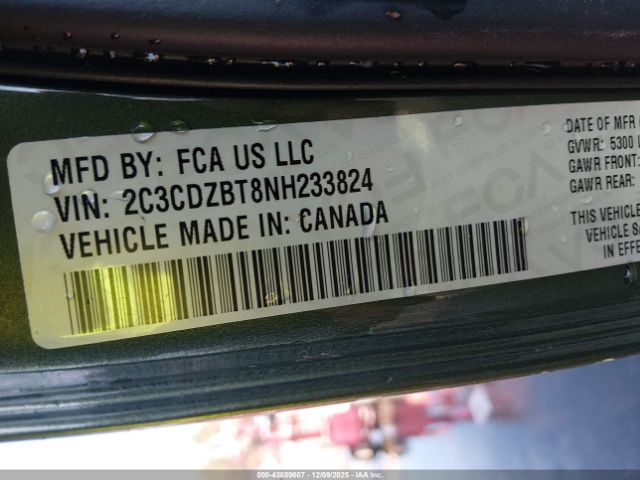 2022 DODGE CHALLENGER 2C3CDZBT8NH233824 Photo 8