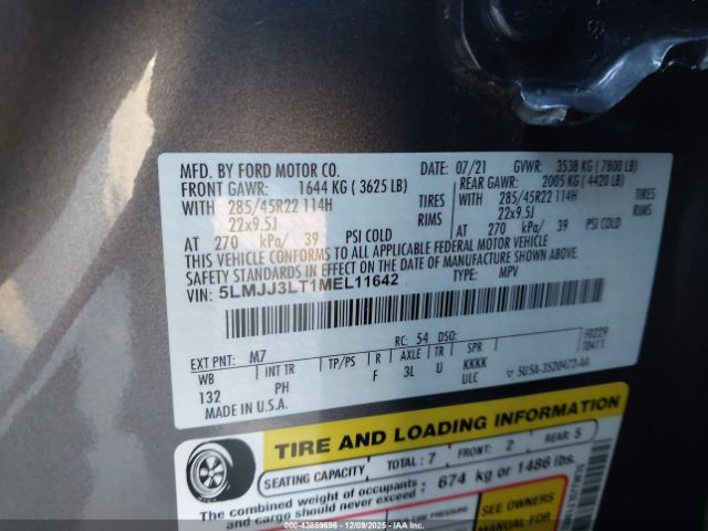 2021 LINCOLN NAVIGATOR 5LMJJ3LT1MEL11642 Photo 8