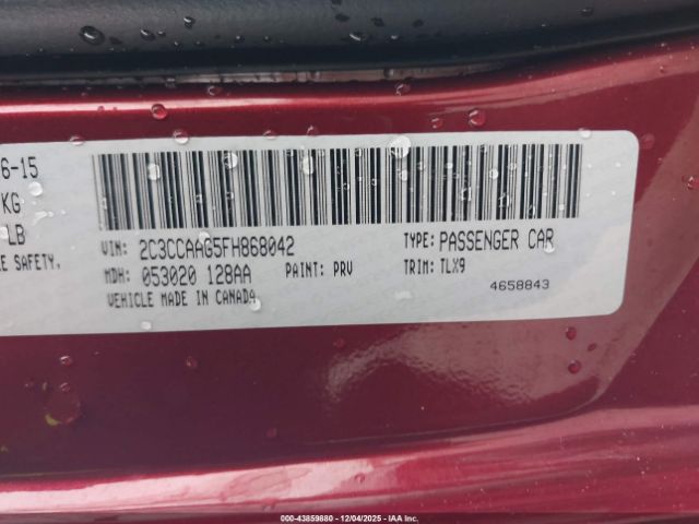 2015 CHRYSLER 300 2C3CCAAG5FH868042 Photo 8