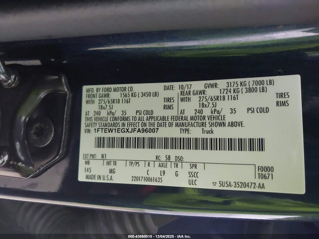 2018 FORD F-150 1FTEW1EGXJFA96007 Photo 8