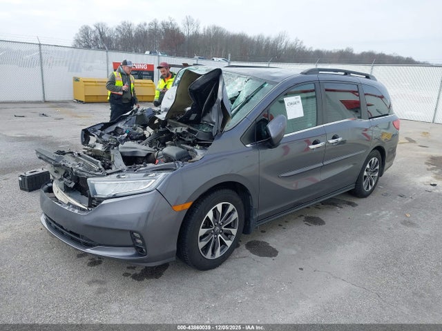 43860039 :رقم المزاد ، 5FNRL6H76NB033015 vin ، 2022 Honda Odyssey Ex-l مزاد بيع