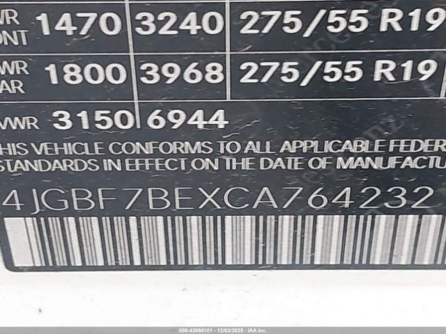 2012 MERCEDES-BENZ GL 450 4JGBF7BEXCA764232 Photo 8