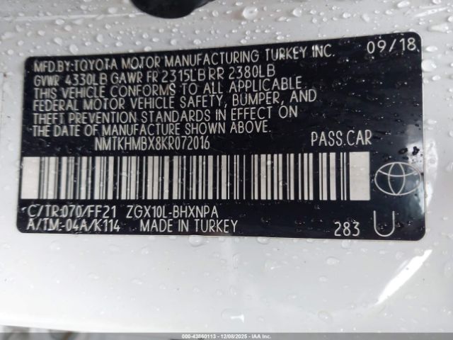 2019 TOYOTA C-HR NMTKHMBX8KR072016 Photo 8