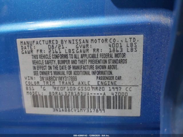 2021 NISSAN SENTRA 3N1AB8CV1MY317899 Photo 8