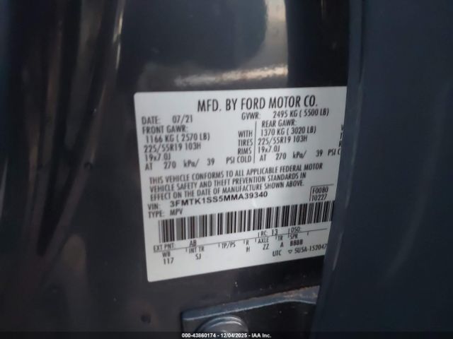 2021 FORD MUSTANG MACH-E 3FMTK1SS5MMA39340 Photo 8