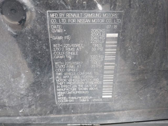 2018 NISSAN ROGUE KNMAT2MT4JP610620 Photo 8