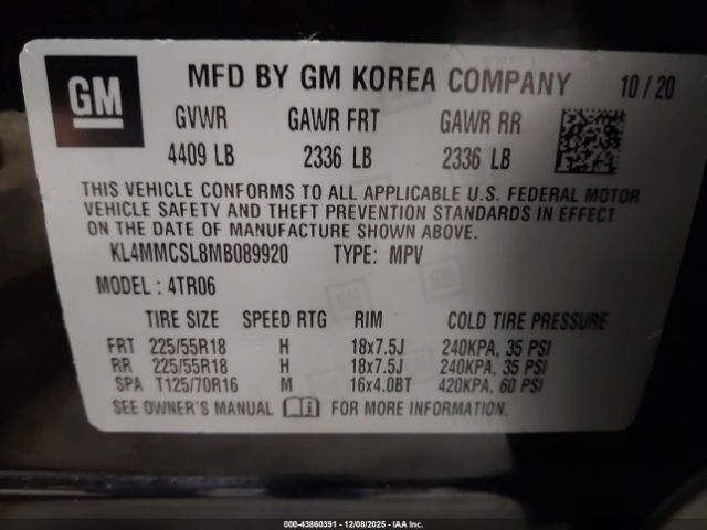 2021 BUICK ENCORE GX KL4MMCSL8MB089920 Photo 8