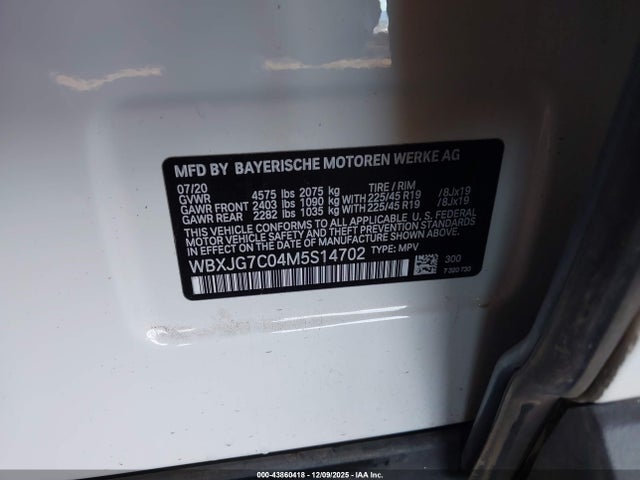 2021 BMW X1 WBXJG7C04M5S14702 Photo 8