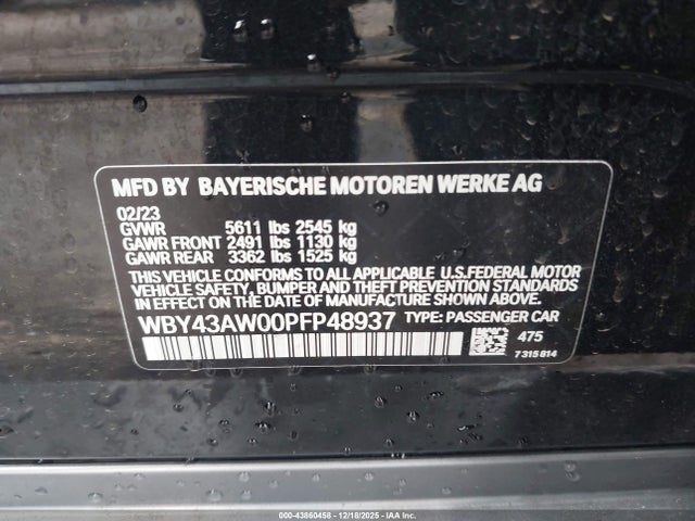 2023 BMW I4 WBY43AW00PFP48937 Photo 8