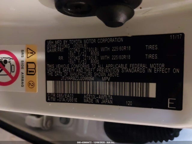 JTJYARBZ2J2096054 Lexus NX 300