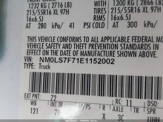 2014 FORD TRANSIT CONNECT NM0LS7F71E1152002 Photo 8